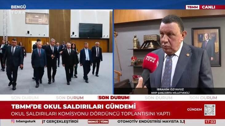 Milletvekili İbrahim Özyavuz: Okul Saldırıları Komisyon Çalışmalarını BengüTürk TV'ye Anlattı 