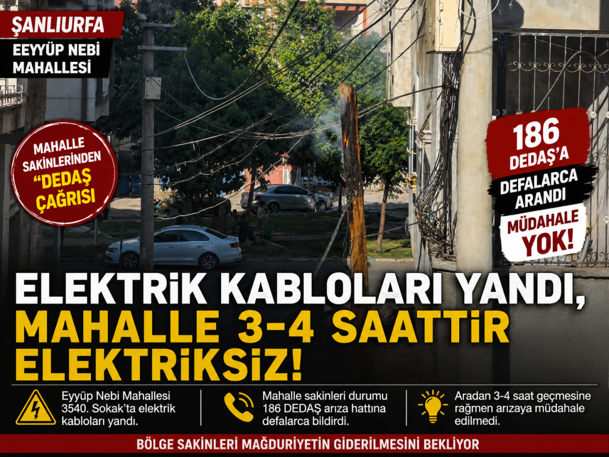 Eyyüp Nebi Mahallesi’nde Elektrik Kabloları Yandı: Mahalleli Saatlerdir Elektriksiz